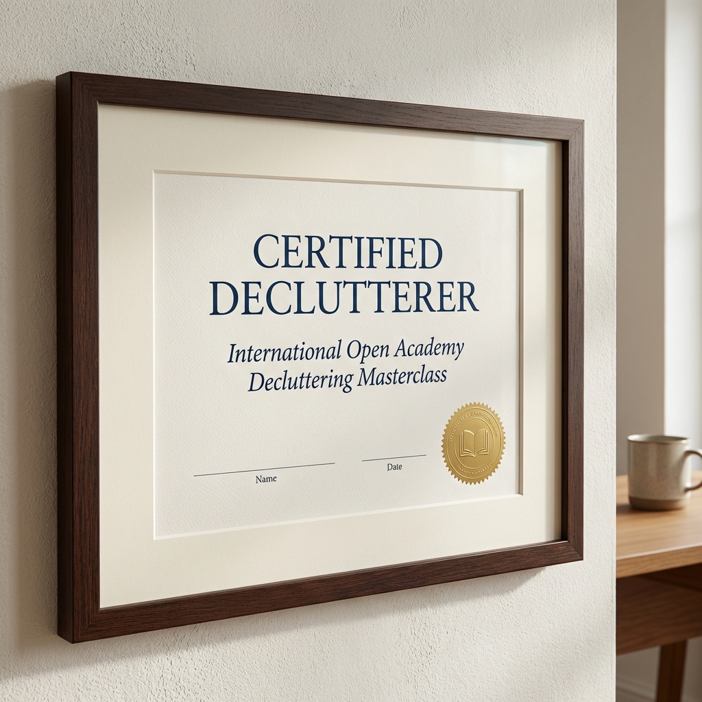 International Open Academy Certificate - Decluttering Your Home Masterclass